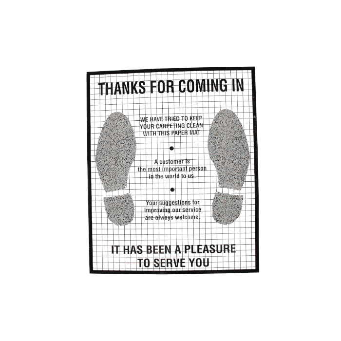 PAPER FLOOR MATS BlastOff Equipment